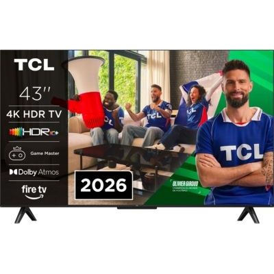 image TCL 43V6D 43 Pouces 4K HDR, Fire TV, HDR10+, Dolby Atmos, DTS:X, Game Master, Motion Clarity, AirPlay 2, Press & Ask Alexa