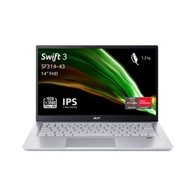 PC portable Acer Swift SF314 14" FHD AMD Ryzen 7 5700U RAM 16 Go DDR4 512 Go SSD AMD Radeon Graphics