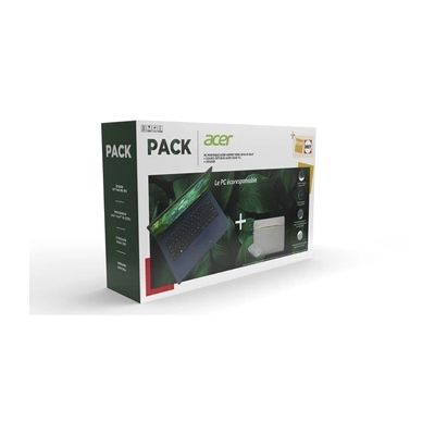 image PC portable Acer Pack FNAC-DARTY Aspire AV14-51 14" FHD Intel Core I5 1235U RAM 16 Go DDR4 512 Go SSD INTEL EVO + Souris optique sans fils + Housse