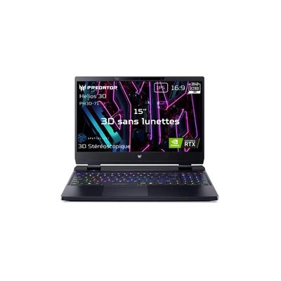 image ACER Portable Predator Helios3D SpatialLabs PH3D15-71-93F4 Intel Core i9-13900HX 32GBDDR5 1ToSSD NVIDIA GeForce RTX4080 15.6'' 4K IPS 60Hz (Brillante) Win11H