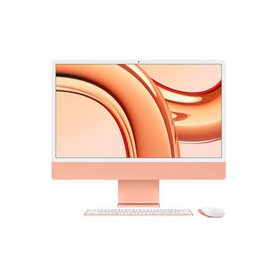 image iMac Apple iMac 24'' 256 Go SSD 8 Go RAM Puce M3 CPU 8 coeurs GPU 10 coeurs Orange Nouveau