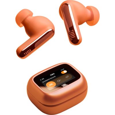 image JBL Live Beam 4, Écouteurs sans Fil avec Réduction de Bruit Adaptative, 48 h d’autonomie, Son JBL Signature Haute résolution, Étanchéité IP55, Smart Charging Case, Orange