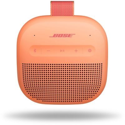 image Bose SoundLink Micro (2e gén) Enceinte Portable, Enceinte d’extérieur sans Fil avec Jusqu’à 12h d’autonomie, étanche à l’Eau et étanche à la poussière, Pêche Orangée - Édition limitée
