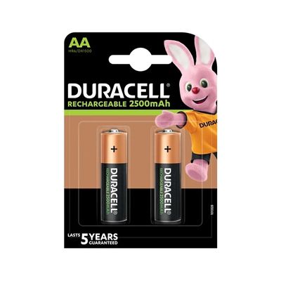 image Duracell Recharge Ultra AA 2500 mAh Piles Rechargeable x2