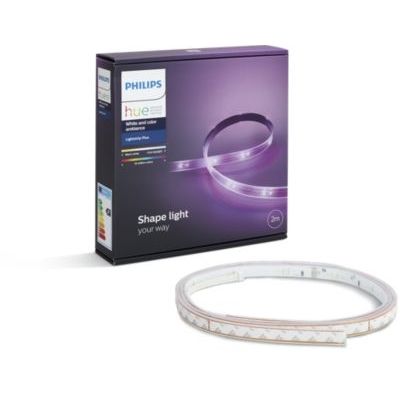 image Philips Hue 2 Rubans Lumineux Lightstrip White & Color Ambiance 2 Mètres + Détecteur de mouvement Motion sensor