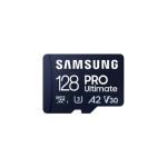 image produit Samsung 128 Go PRO Ultimate Carte Mémoire Micro SDXC jusqu'à 200 Mo/s avec Adaptateur USB, MB-MY128SB/WW - livrable en France