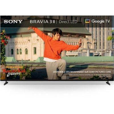 image Sony BRAVIA 3 Direct LED 100’ | X-Balanced Speaker | Dolby Vision/Atmos | IMAX Enhanced | Google TV (2025) | Google Cast | Apple AirPlay 2| Dashboard Eco 2 | Menu Jeu 2