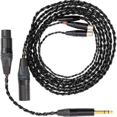 image Câbles casques Audeze Câble XLR 1,9 m + Adaptateur XLR 4 pins vers 6,35 mm
