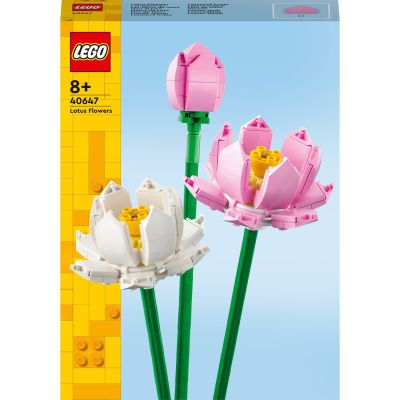 LEGO Botanicals Les Fleurs de Lotus - Jeu de Construction pour Fille ou garçon dès 8 Ans - Bouquet de Fleurs artificielles - Décoration pour la Chambre - Cadeau pour Enfants et Adolescents 40647