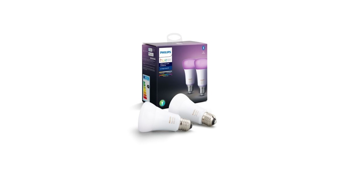 Comparer les prix Philips Hue Pack de 2 Ampoules LED Connectées White
