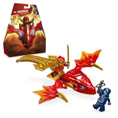 LEGO 71801 Ninjago L'Attaque du Dragon Rebelle de Kai, Jouet Ninja de Dragon et Figurines incluant Kai avec Mini-Katana