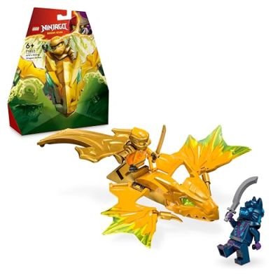 LEGO Ninjago L’Attaque du Dragon Rebelle d’Arin, Set de Ninja avec Jouet de Dragon et Figurines incluant Arin avec Mini-Katana, Cadeau pour Garçons et Filles Dès 6 Ans 71803