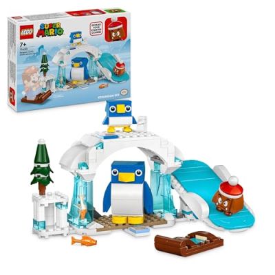 LEGO Super Mario Ensemble d’Extension Aventure dans la Neige pour la Famille Pingouin, Jouet pour Garçons, Filles et Enfants Dès 7 Ans, Incluant Une Figurine Goomba, Petit Cadeau pour Gamers 71430