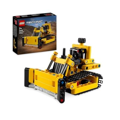 LEGO Technic Le Bulldozer, Jouet de Construction pour Enfants, Véhicule Excavateur, Cadeau pour Garçons et Filles Dès 7 Ans, Jeu Imaginatif 42163