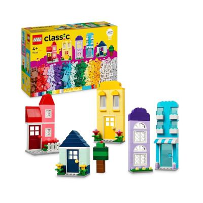 image LEGO 11035 Classic Les Maisons Créatives, Ensemble de Briques de Construction pour Enfants, Jouet Cadeau avec Accessoires pour Les Constructeurs, Garçons et Filles, Dès 4 Ans