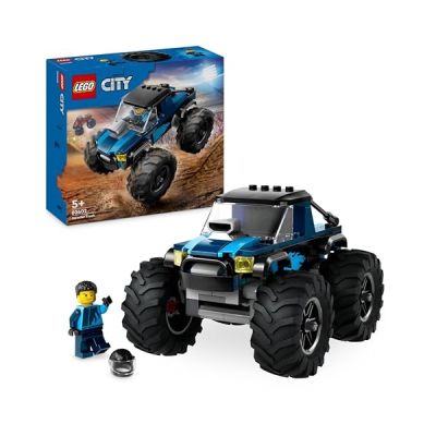 image LEGO City Le Monster Truck Bleu, Jouet Camion Tout-Terrain et Minifigurine de Conducteur & 60312 City La Voiture de Police, Jouet pour Enfants dès 5 Ans avec Minifigure Officier