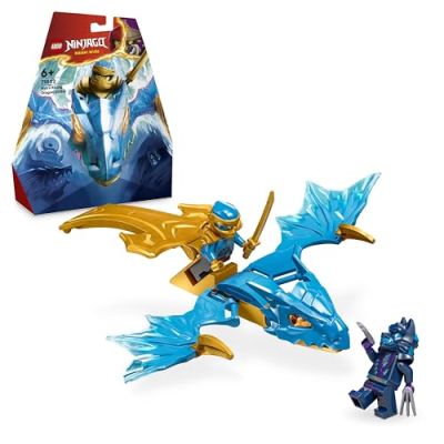 LEGO Ninjago L’Attaque du Dragon Rebelle de NYA, Set de Ninja avec Jouet de Dragon et Figurines incluant NYA avec Mini-Katana, Cadeau pour Garçons et Filles Dès 6 Ans 71802
