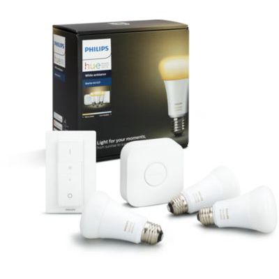 image Philips Hue White Ambiance Starter Set 3 x E27 LED Lampe BT + Bridge + Dimmschalter