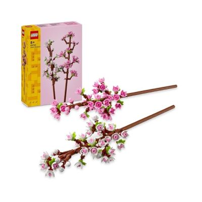 LEGO Botanicals Les Fleurs de Cerisier - Jouet de Construction de Fleurs Artificielles - Décoration Florale pour la Maison ou Le Bureau - Cadeau sur la Nature pour Fille dès 8 Ans & Ado 40725