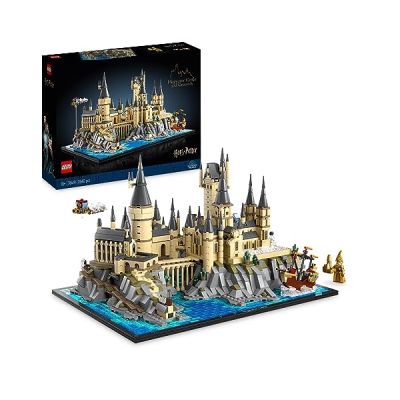 image LEGO 76419 Harry Potter Le Château et Le Domaine de Poudlard, Grande Maquette à Construire pour Adultes, Incluant Les Lieux Iconiques : Tour d'Astronomie, Grande Salle, Chambre des Secrets et Autres