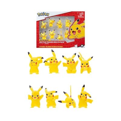 image Pokémon Bandai 8 Figurines Battle - Pack de 8 Figurines Pikachu - JW2604