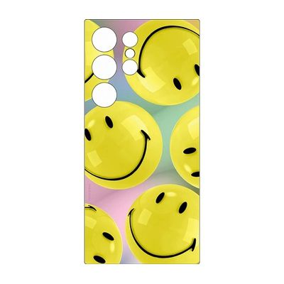 image Samsung FlipSuit Coque pour Galaxy S24 Ultra, Carte Smiley avec Technologie NFC Incluse, Jaune