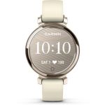 image produit Garmin Lily 2 - Petite Montre connectée et élégante - Cream Gold avec Bracelet Silicone Blanc Coco - Cadran 35 mm - livrable en France