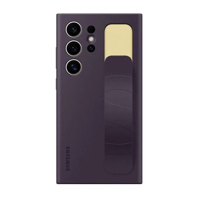 image Samsung Standing Grip EF-GS928 Étui de Protection pour Smartphone Galaxy S24 Ultra - avec Support pour Les Doigts - Design Fin - Violet foncé