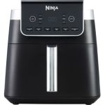 image produit Friteuse sans huile Ninja MAX PRO, 6,2 L, grand tiroir, Roast, Bake, Air Fry, Familial, Numérique, Cuisson surgelés, Panier et plaque de cuisson antiadhésifs compatibles lave-vaisselle, Gris, AF180EU - livrable en France