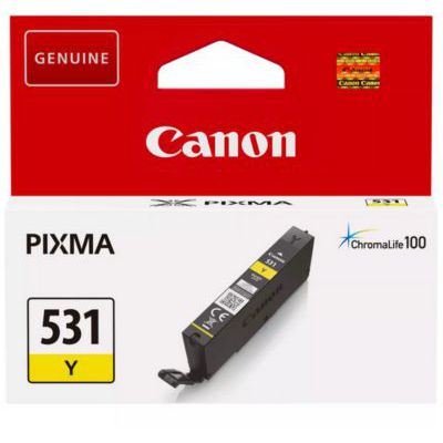 image Canon CLI-531 Yellow Genuine Ink Cartridge - Compatible with PIXMA TS8750