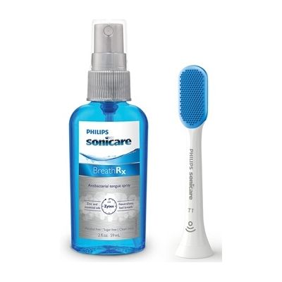 image PHILIPS Tonguecare+ Pack de Tête de Brosse/Spray Blanc