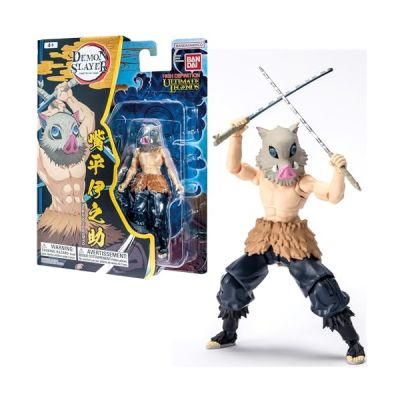 image BANDAI - Ultimate Legends HD - Figurine d'action Demon Slayer 12 cm - Inosuke Hashibira - Licence Officielle Demon Slayer - Figurine articulée Inosuke - Jouet Enfant 4 Ans et + - VE88963