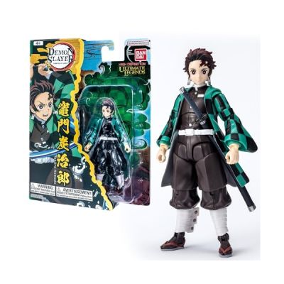 image BANDAI - Ultimate Legends HD - Figurine d'action Demon Slayer 12 cm - Tanjiro Kamado - Licence Officielle Demon Slayer - Figurine articulée Tanjiro - Jouet Enfant 4 Ans et + - VE88961