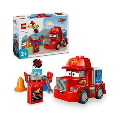 LEGO Duplo | Cars Disney et Pixar Mack à la Course, Set de Construction pour Les Tout-Petits dès 2 Ans, Véhicule Jouet Rouge du Film à Construire, Idée Cadeau pour Les Garçons et Les Filles, 10417