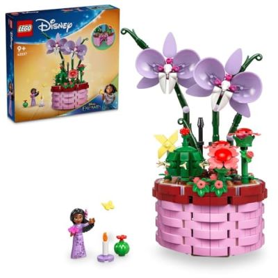 LEGO ǀ Disney Encanto Le Pot de Fleurs d’Isabela, Jouet Orchidée à Construire pour les Enfants, Mini-poupée du Personnage Facilement Identifiable du Film, Cadeau pour Filles et Garçons Dès 9 Ans 43237