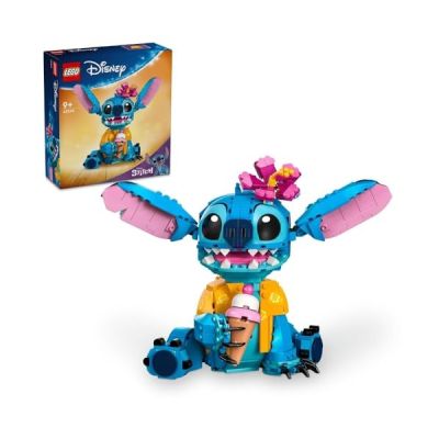 LEGO Disney Stitch 43249 | Jouet pour fille ou garçon dès 9 ans, décoration, figurine à exposer, cornet de glace et fleur, idée cadeau, 730 pièces