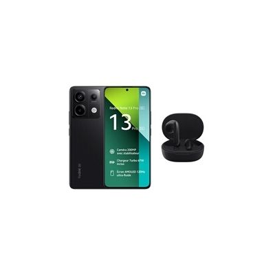 image Smartphone Xiaomi Pack Redmi Note 13 Pro 5G 256Go Noir + Redmi Buds5