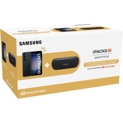 image Smartphone SAMSUNG Pack S23 Noir + Enceinte HK Luna1