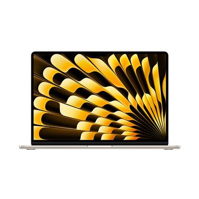 image Apple 2024 Portable MacBook Air 15 Pouces avec Puce M3 : écran Liquid Retina 15,3 Pouces, 16 Go de mémoire unifiée, 512 Go de Stockage SSD, Clavier rétroéclairé, Touch ID. Lumière stellaire