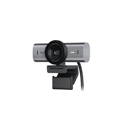image Logitech MX Brio Webcam de Collaboration et Streaming 4K Ultra HD, 1080p à 60 IPS, 2 micros avec réduction de Bruit, Show Mode, USB-C, Cache pour Webcam, Microsoft Teams, Zoom, Google Meet, Graphite