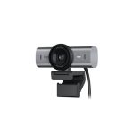 image produit Logitech MX Brio Webcam de Collaboration et Streaming 4K Ultra HD, 1080p à 60 IPS, 2 micros avec réduction de Bruit, Show Mode, USB-C, Cache pour Webcam, Microsoft Teams, Zoom, Google Meet, Graphite