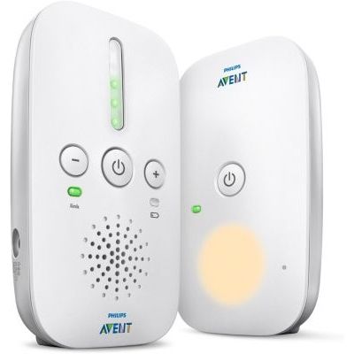 image Philips AVENT - Moniteurs audio, écoute-bébé avec technologie DECT, 120 canaux, 300 m, 50 m, 300 m, blancs