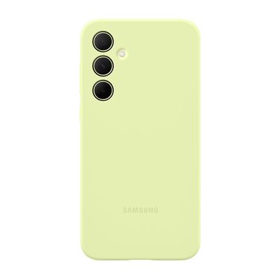 image Coque et étui téléphone mobile Samsung Coque Silicone pour Galaxy A35 5G Vert clair