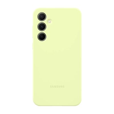image Coque et étui téléphone mobile Samsung Coque Silicone pour Galaxy A55 5G Vert clair