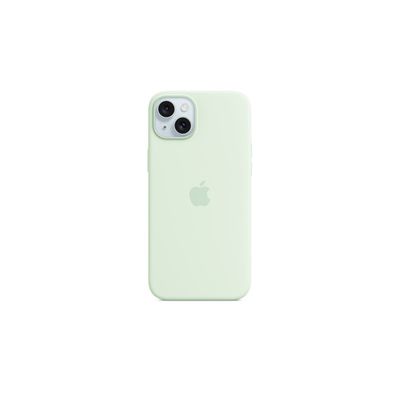 image Apple Coque en Silicone avec MagSafe pour iPhone 15 Plus - Menthe Douce ​​​​​​​