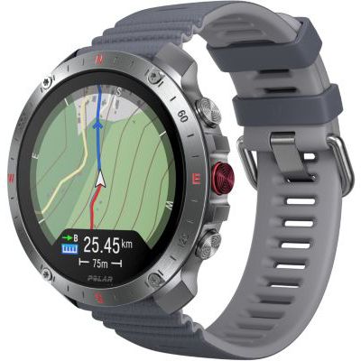 image Polar Grit X2 Pro – Montre GPS de randonnée et Trail connectée Haut de Gamme : Design Robuste, Outils de Navigation avancés, détection de paramètres biologiques, Suivi de l'entraînement et de la FC