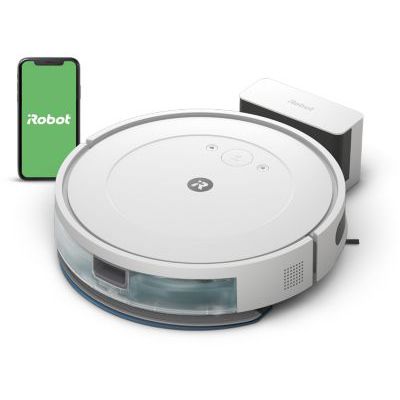 image iRobot Roomba Combo Essential (Y0112) - Robot Aspirateur et Laveur Connecté - Efficace et Puissant - Système de Nettoyage en 4 étapes -3 Niveaux d'aspiration - Programmable Via Application ou Voix