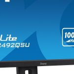 image produit ECRAN IIYAMA XUB2492QSU 23,8 Prolite, IPS, 2560 x 1440 @100Hz, 0.5ms, 300cd, Haut-parleurs, HDMI/DP/USB-C/USB HUB (3x3.2), VESA, i-Style Colour, réglable en Hauteur + Pivot