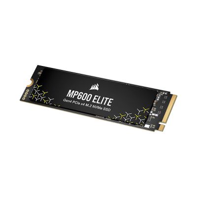 image Corsair MP600 Elite 2 to M.2 PCIe Gen4 x4 NVMe SSD - M.2 2280 - Lecture Séquentielle Jusqu'à 7 000 Mo/s - 3D TLC NAND Haute Densité - Noir