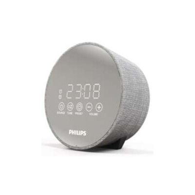 image Philips Réveil radio numérique DR402/12 (minuterie de veille, chargement USB, 2 fonctions d'alarme)